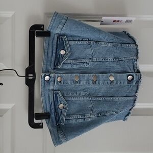 Tulip Creations Denim Sleeveless Top Size L.